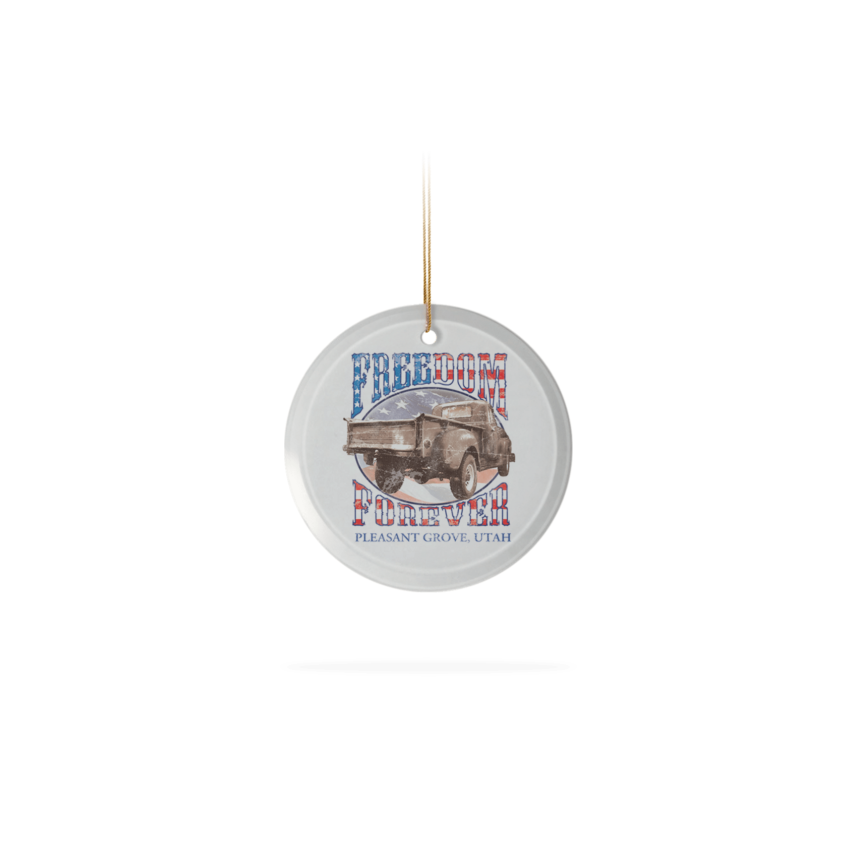 Frosted Glass Ornament 3.5"