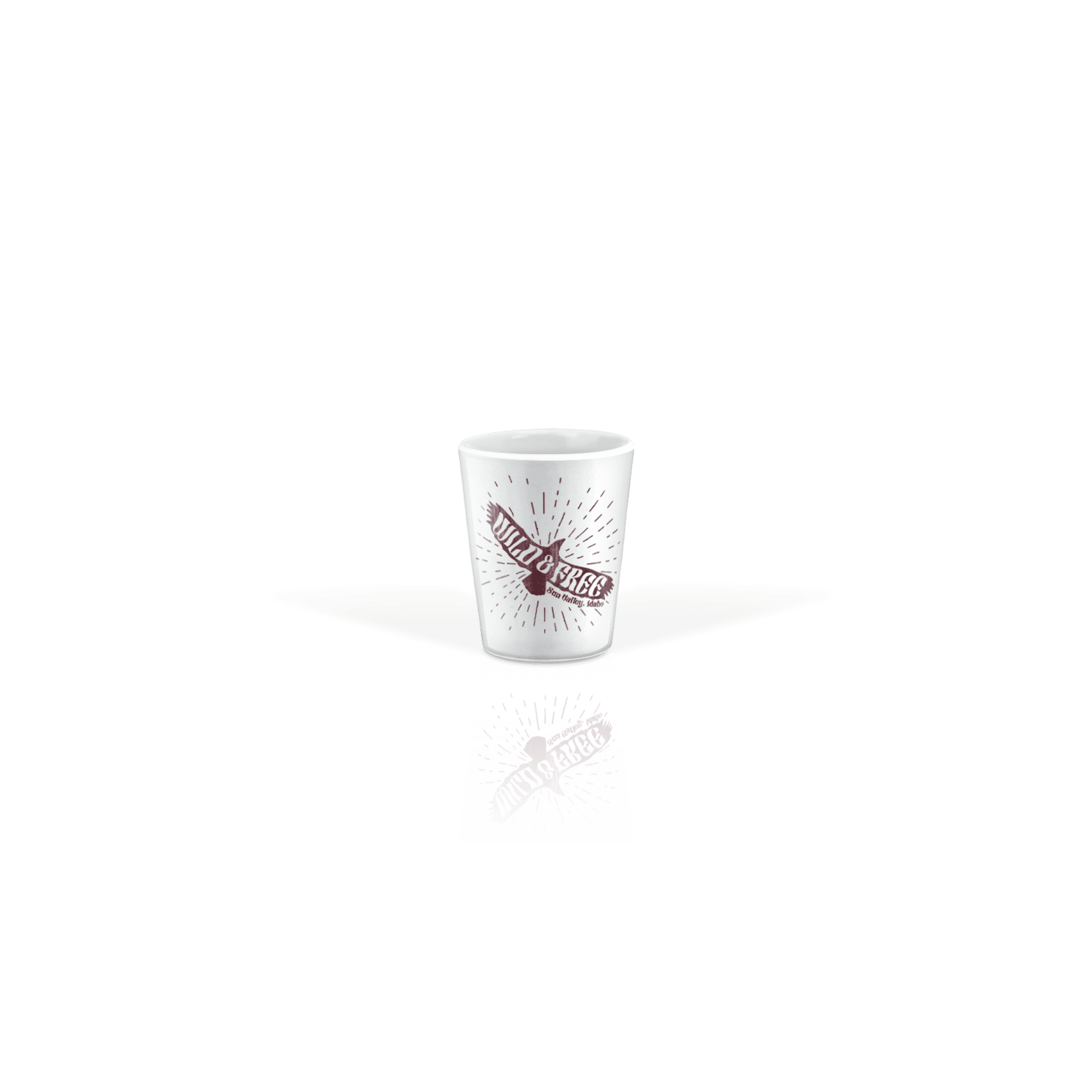 Ceramic Shot Glass 2oz White