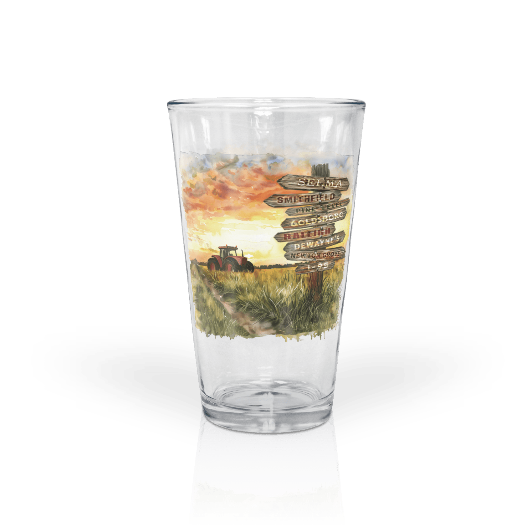 Clear 16 oz Pint Glass