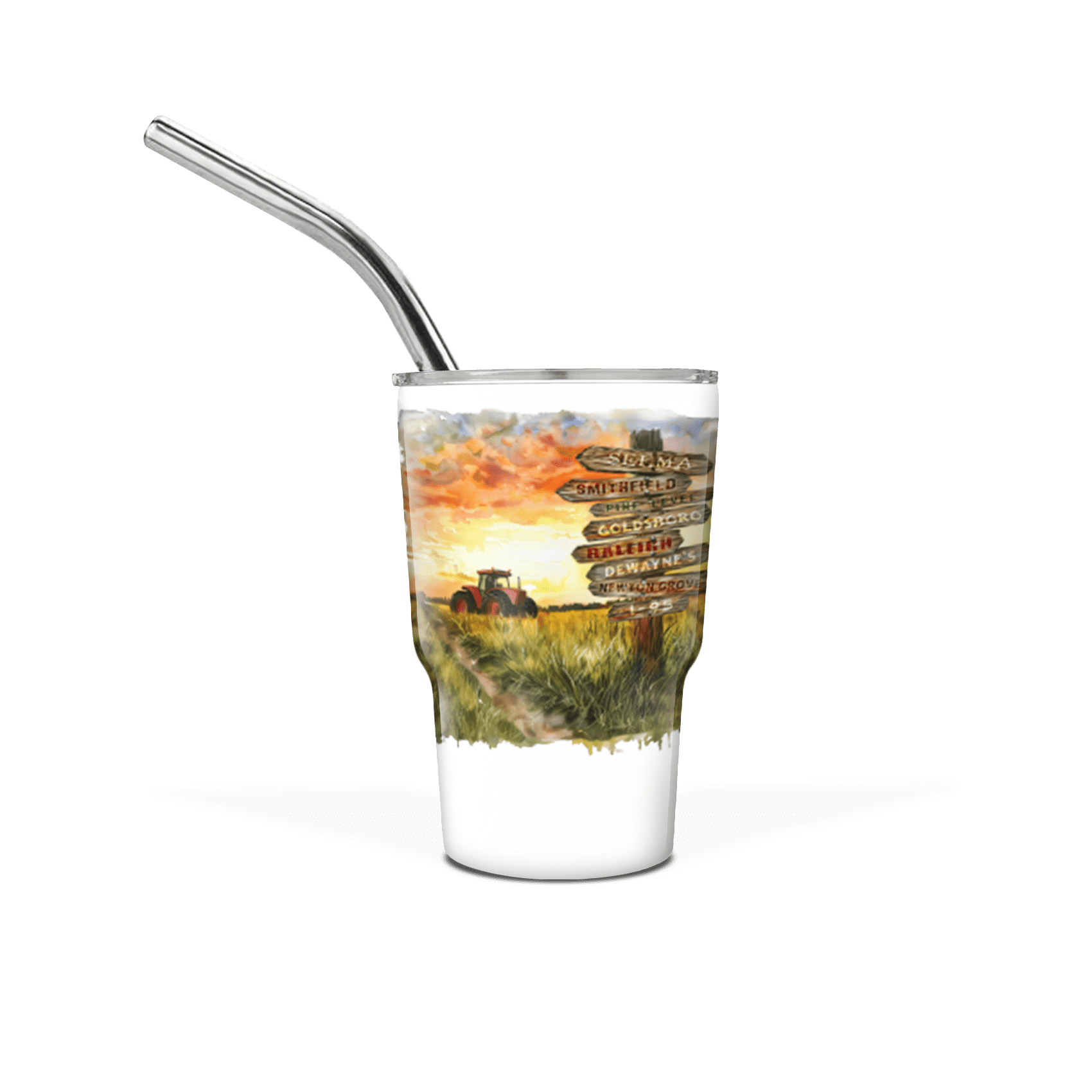 Mini 3 oz Tumbler with Straw