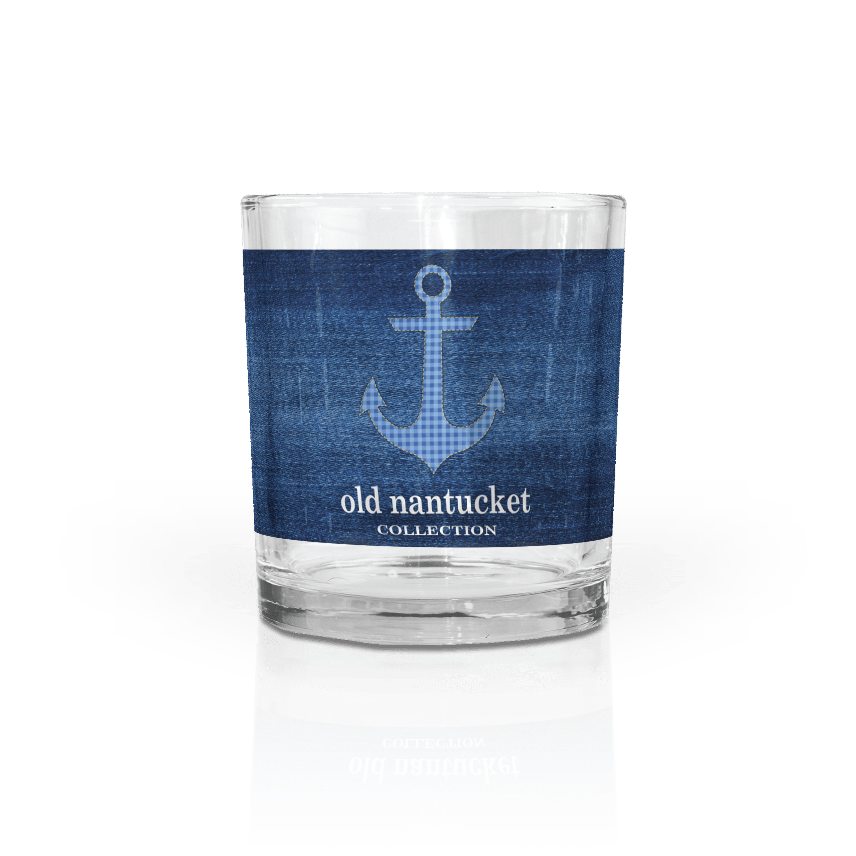 Gingham Anchor Blue BG