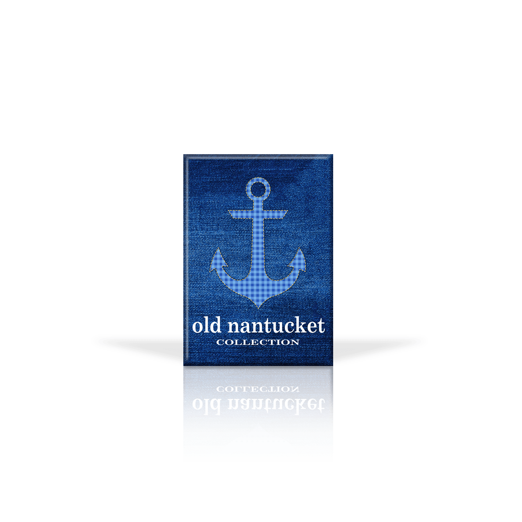 Gingham Anchor Blue BG