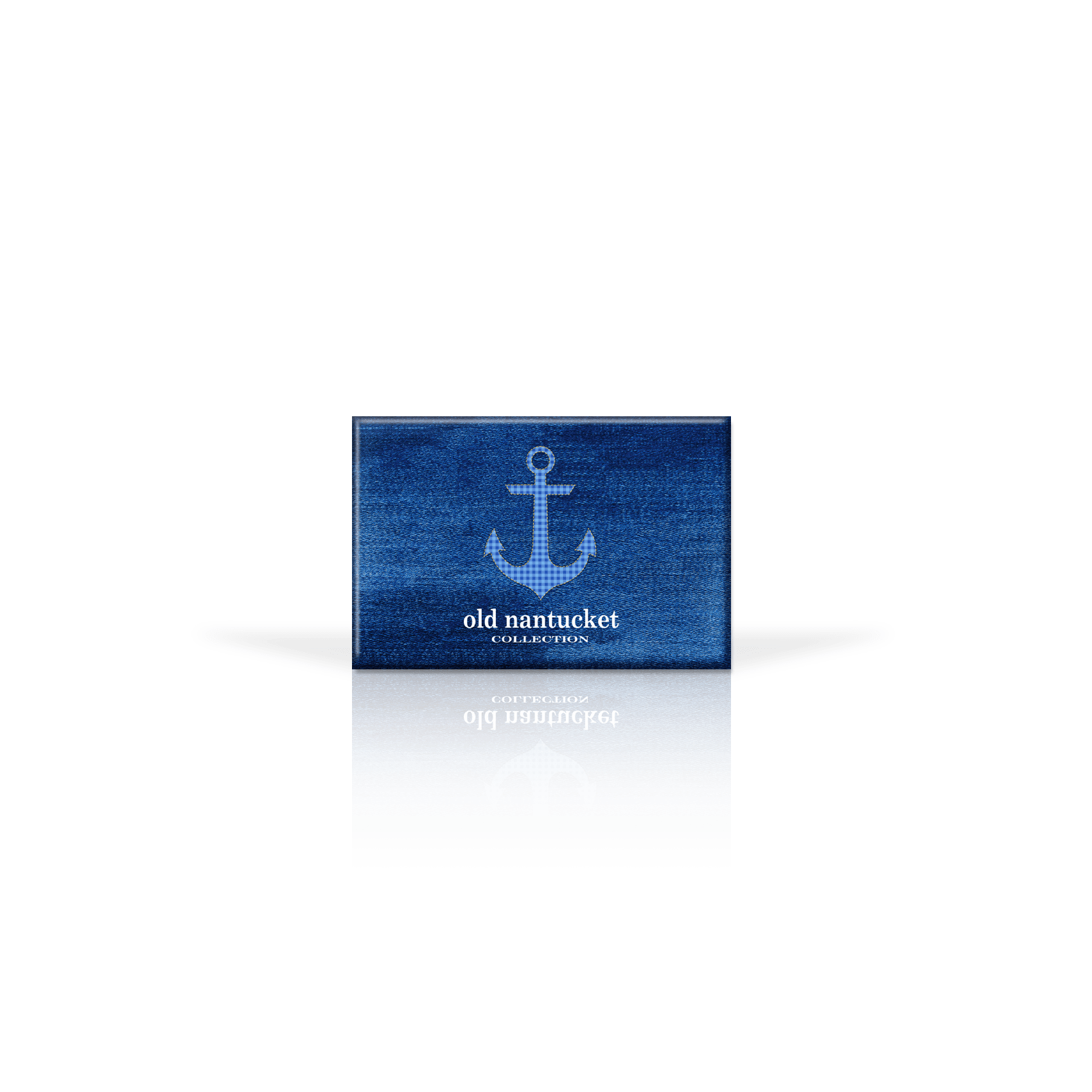 Gingham Anchor Blue BG