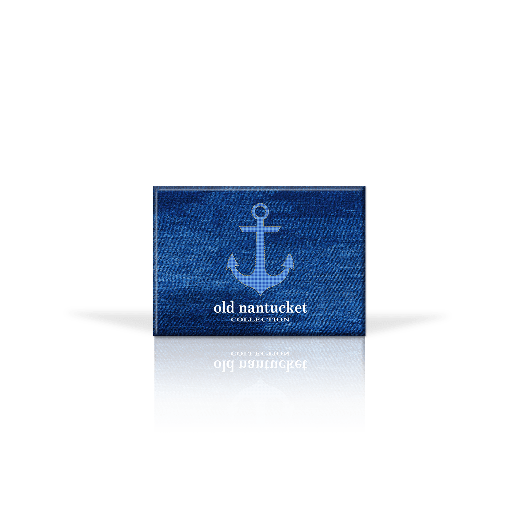 Gingham Anchor Blue BG