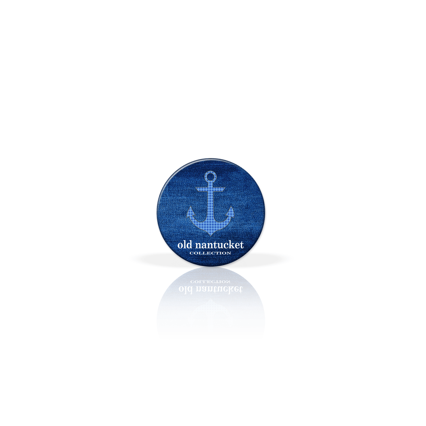 Gingham Anchor Blue BG