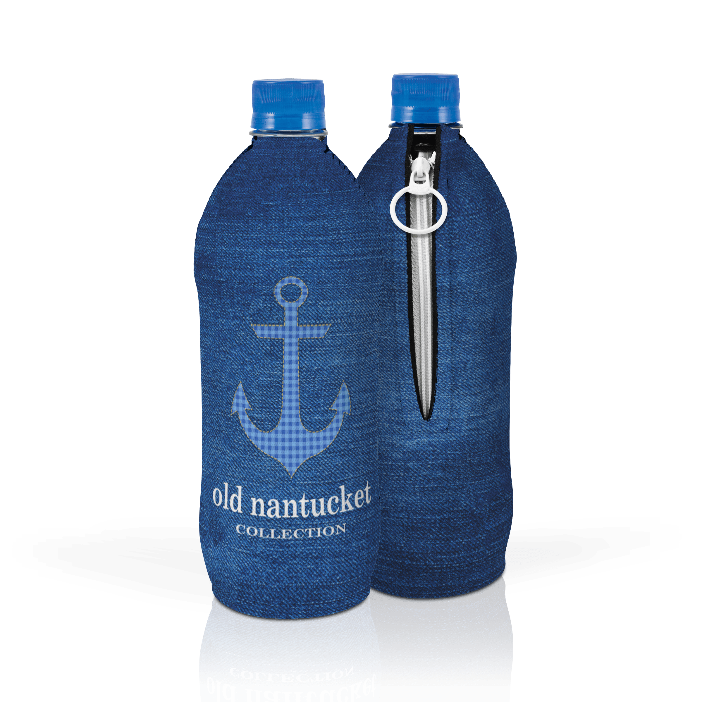 Gingham Anchor Blue BG