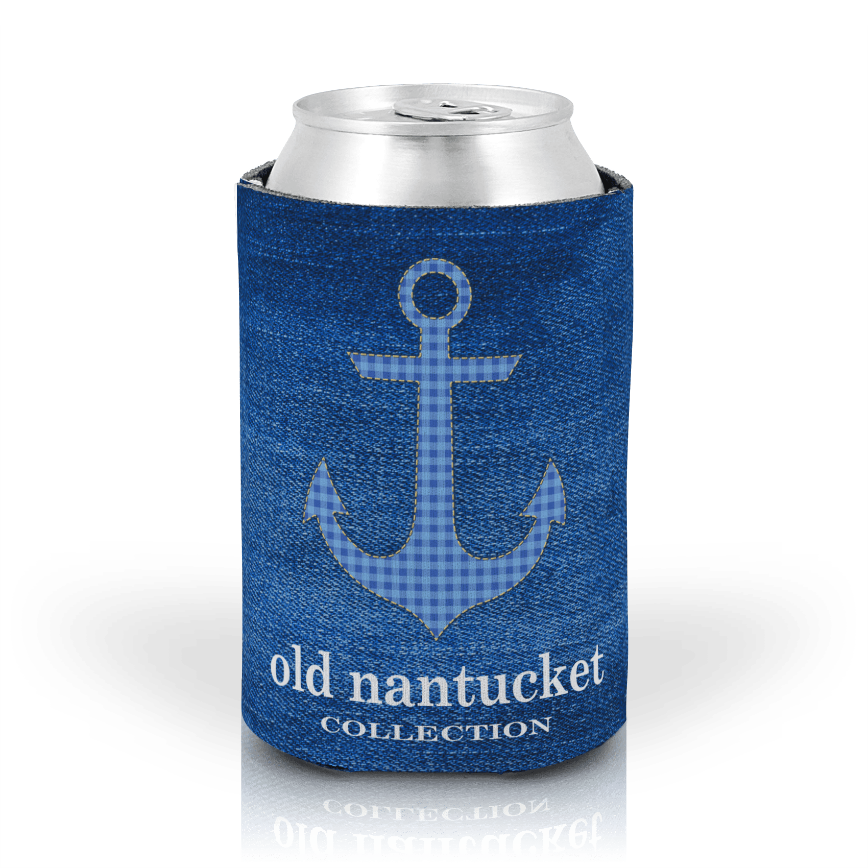 Gingham Anchor Blue BG
