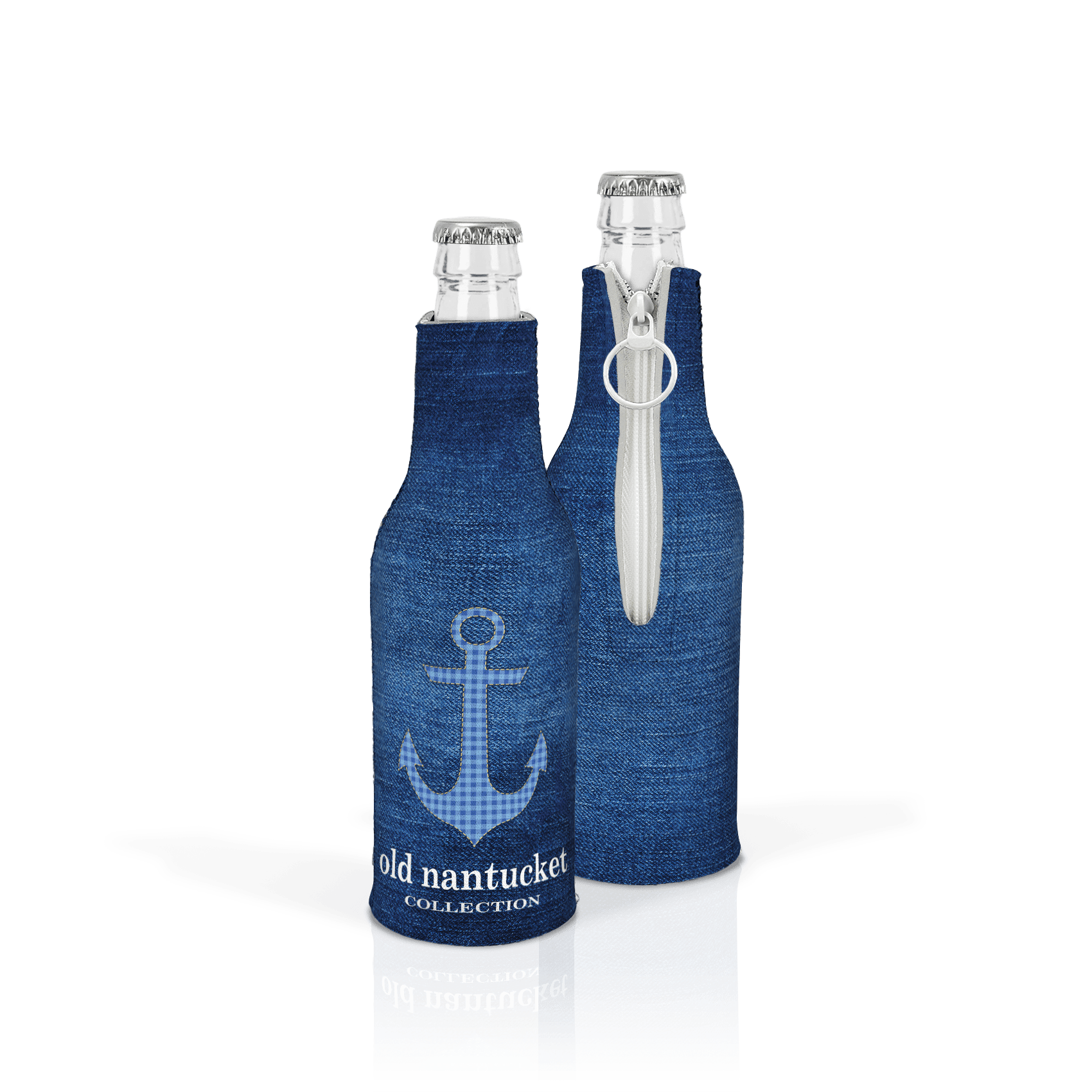 Gingham Anchor Blue BG