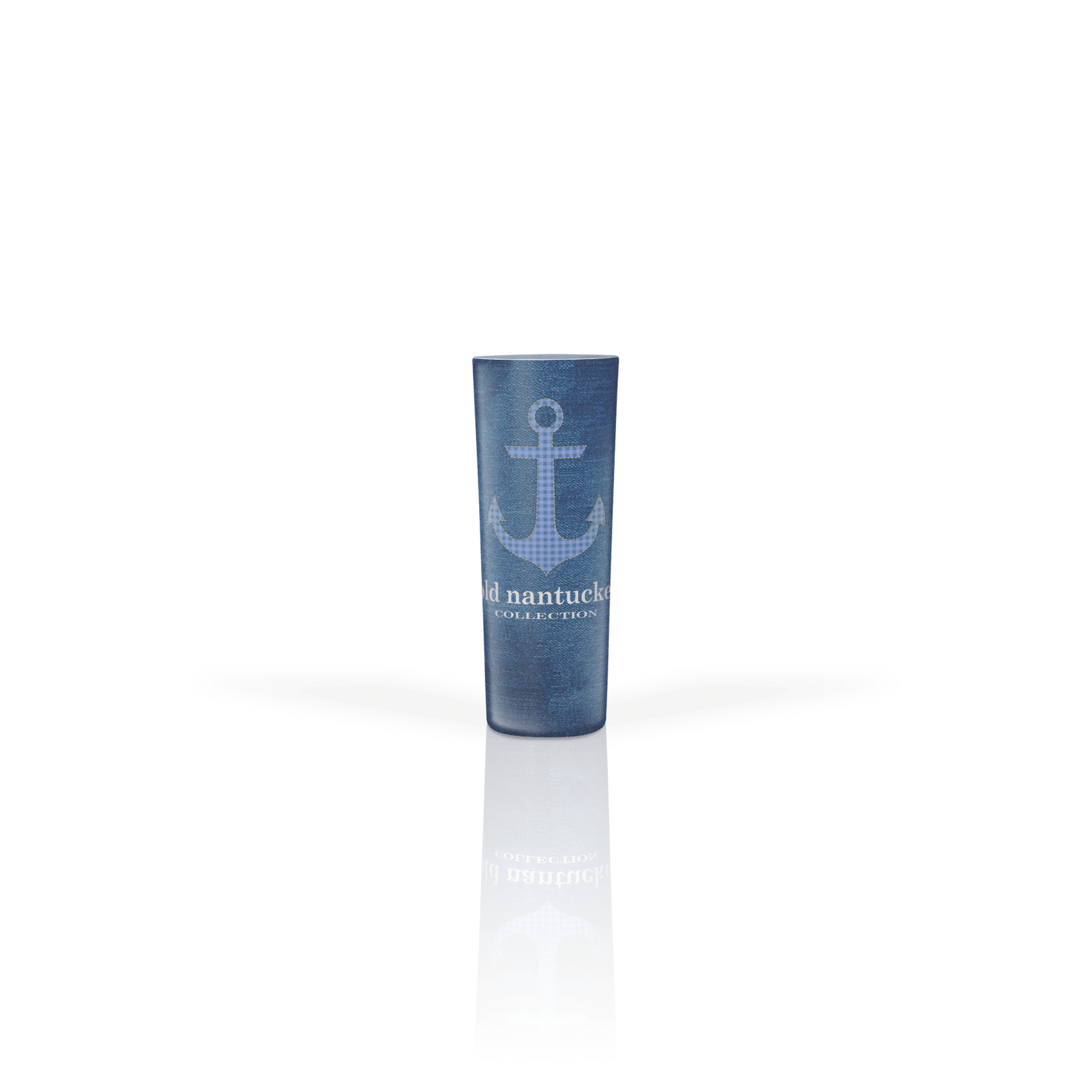 Gingham Anchor Blue BG
