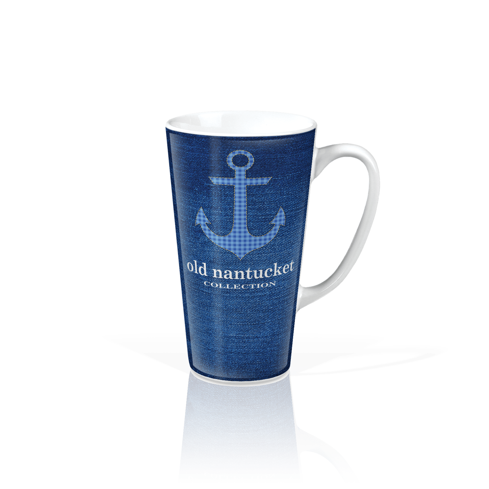 Gingham Anchor Blue BG