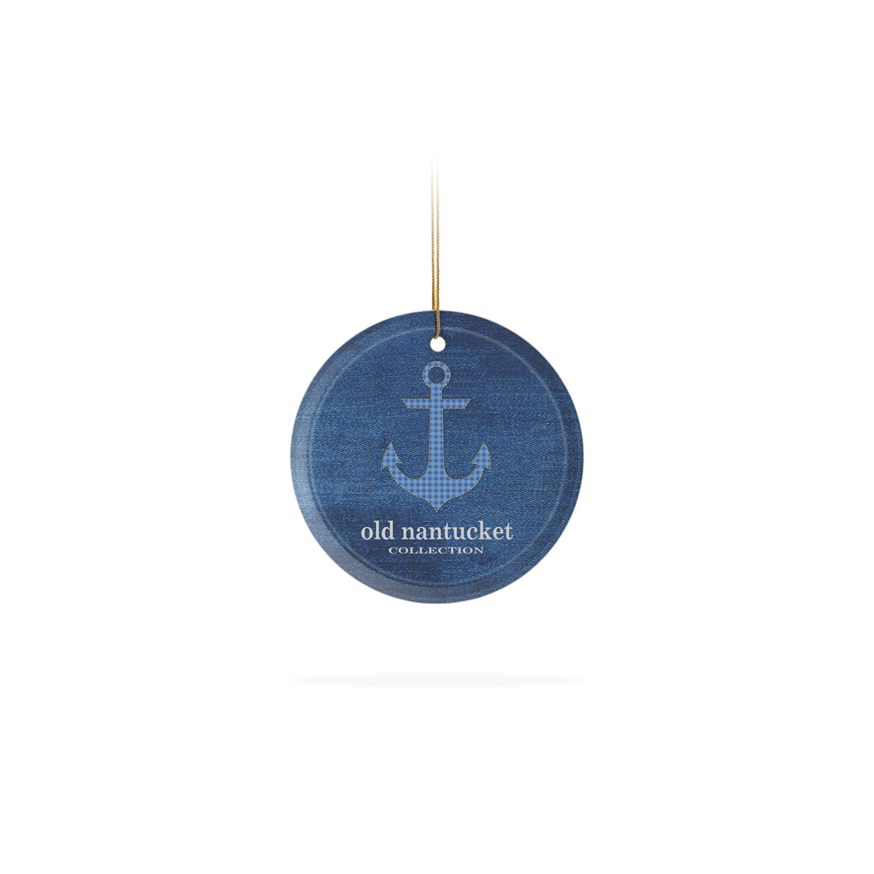 Gingham Anchor Blue BG