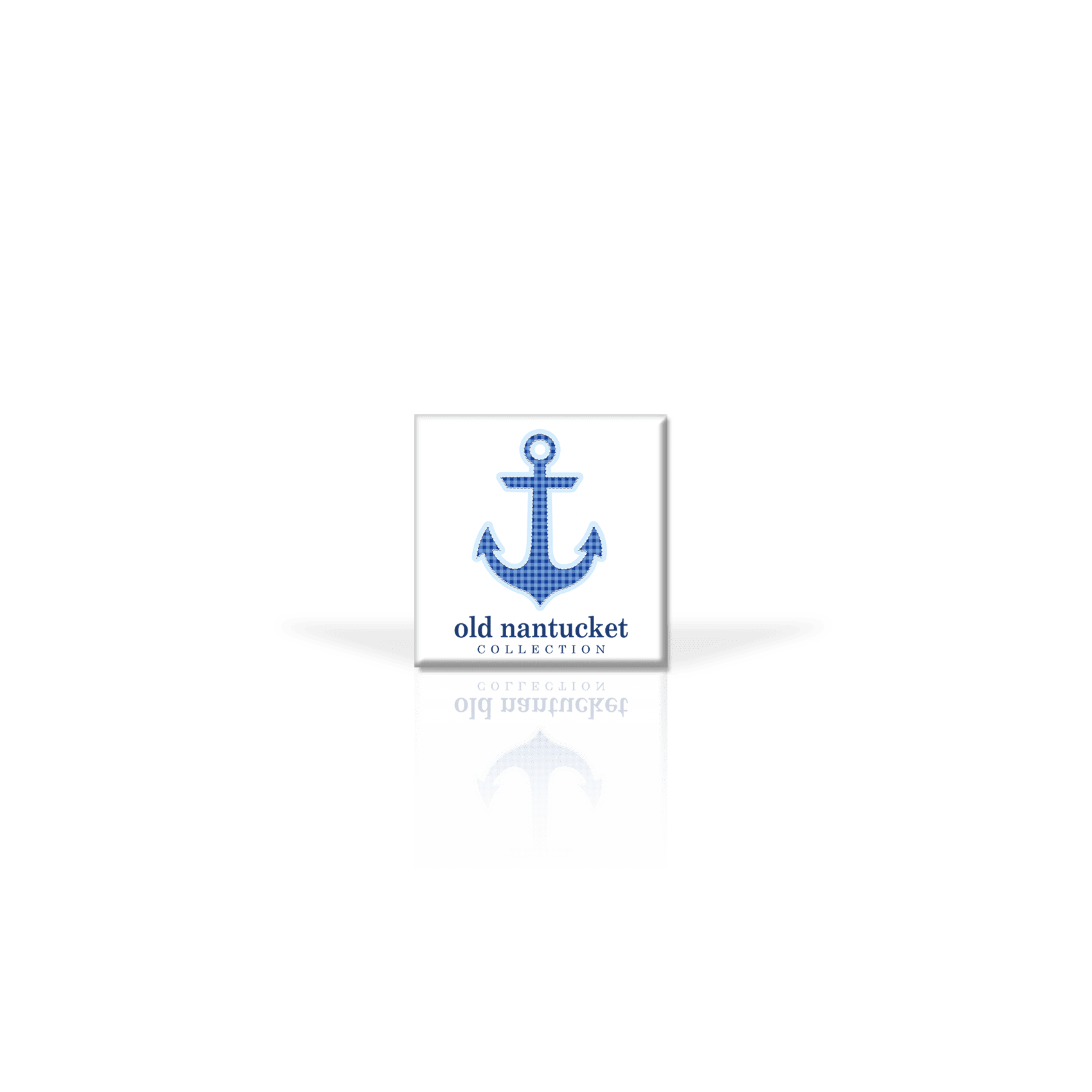 Gingham Blue Anchor