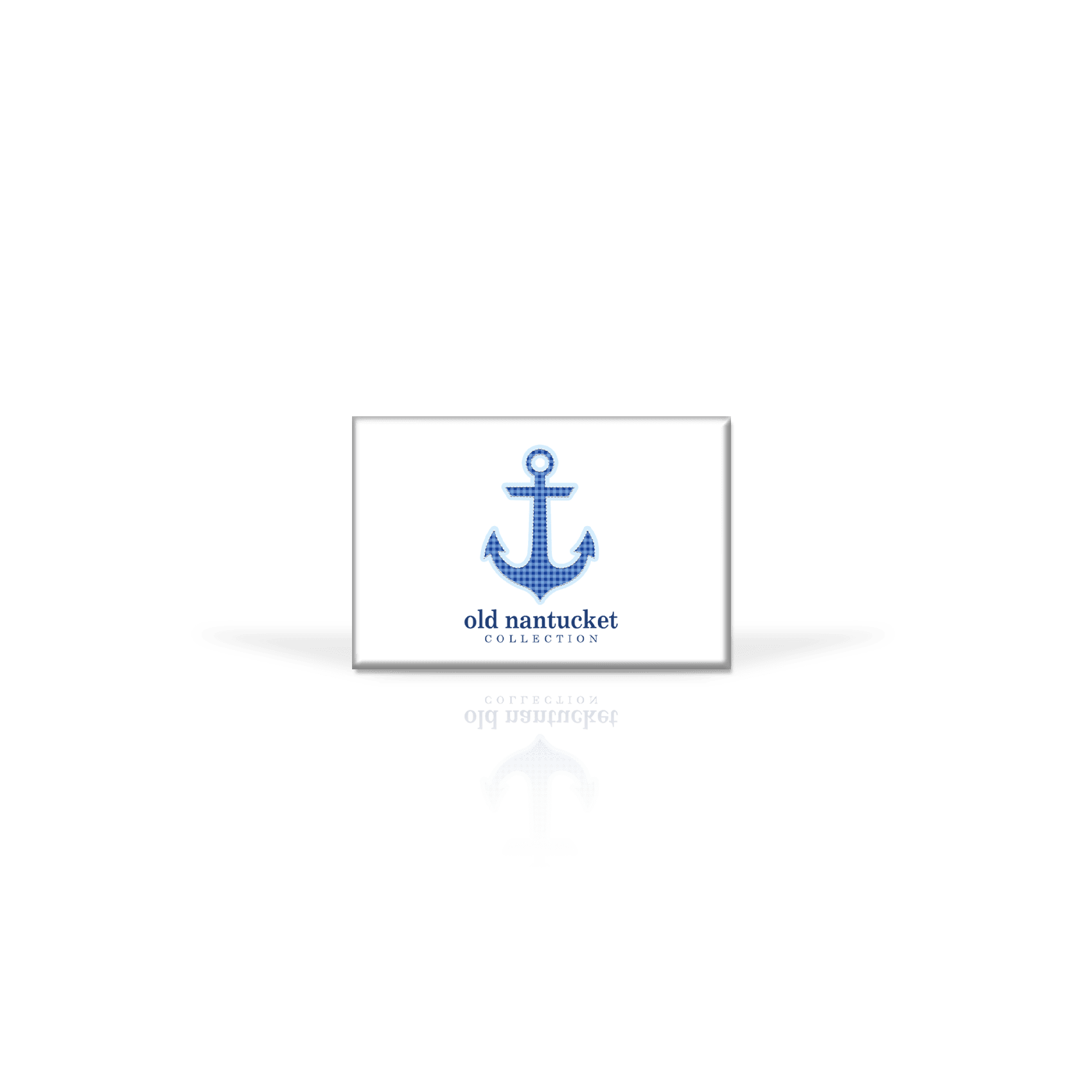 Gingham Blue Anchor