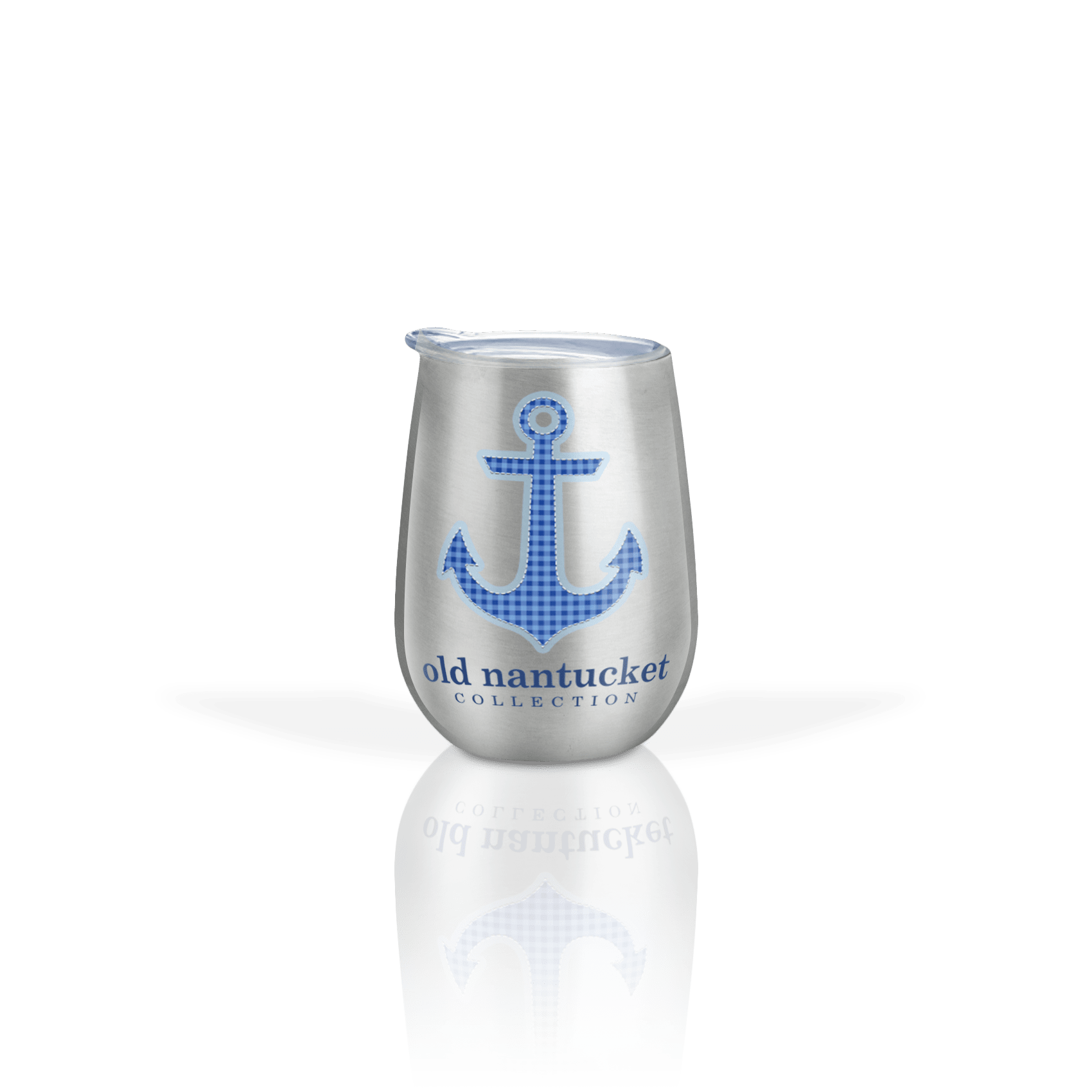 Gingham Blue Anchor
