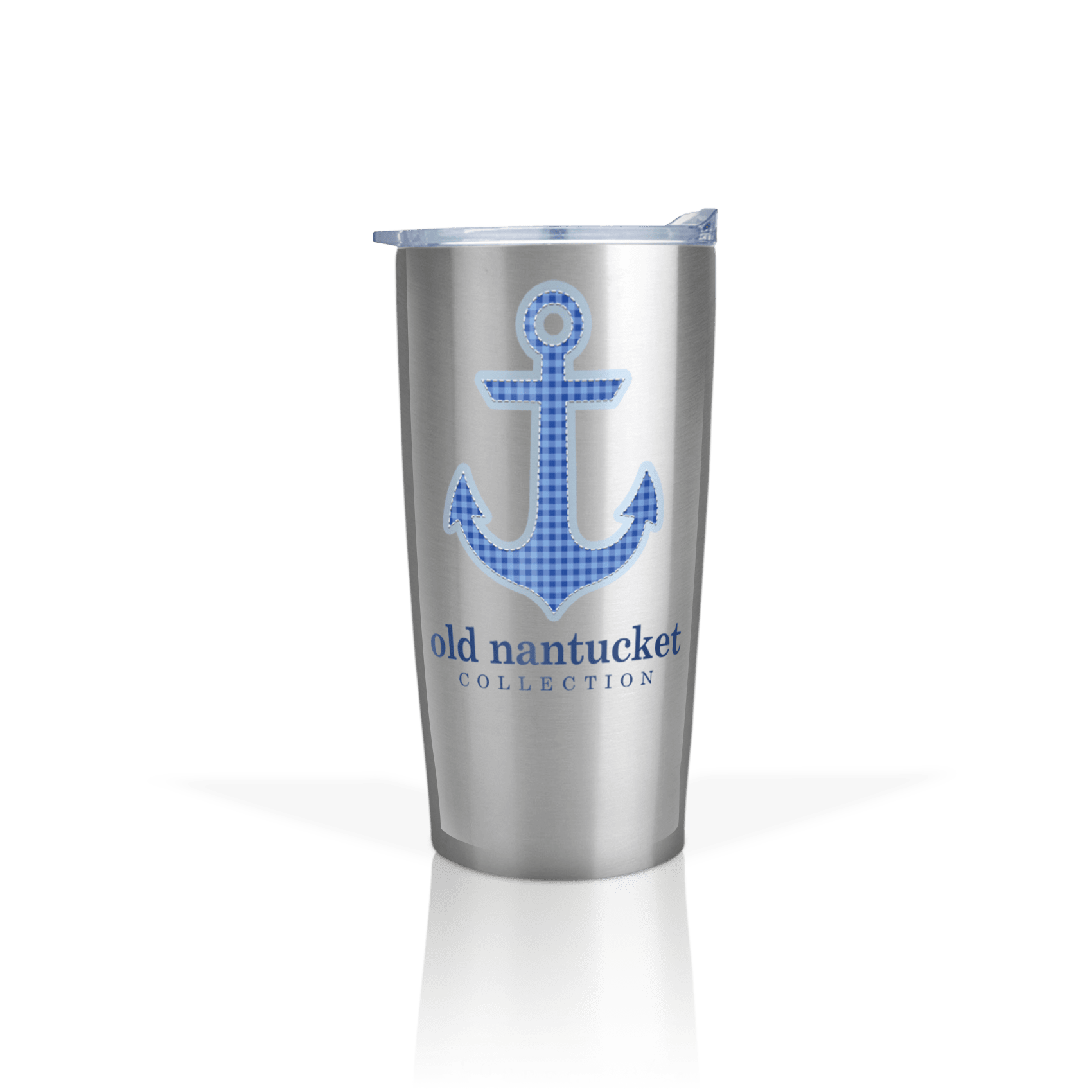 Gingham Blue Anchor
