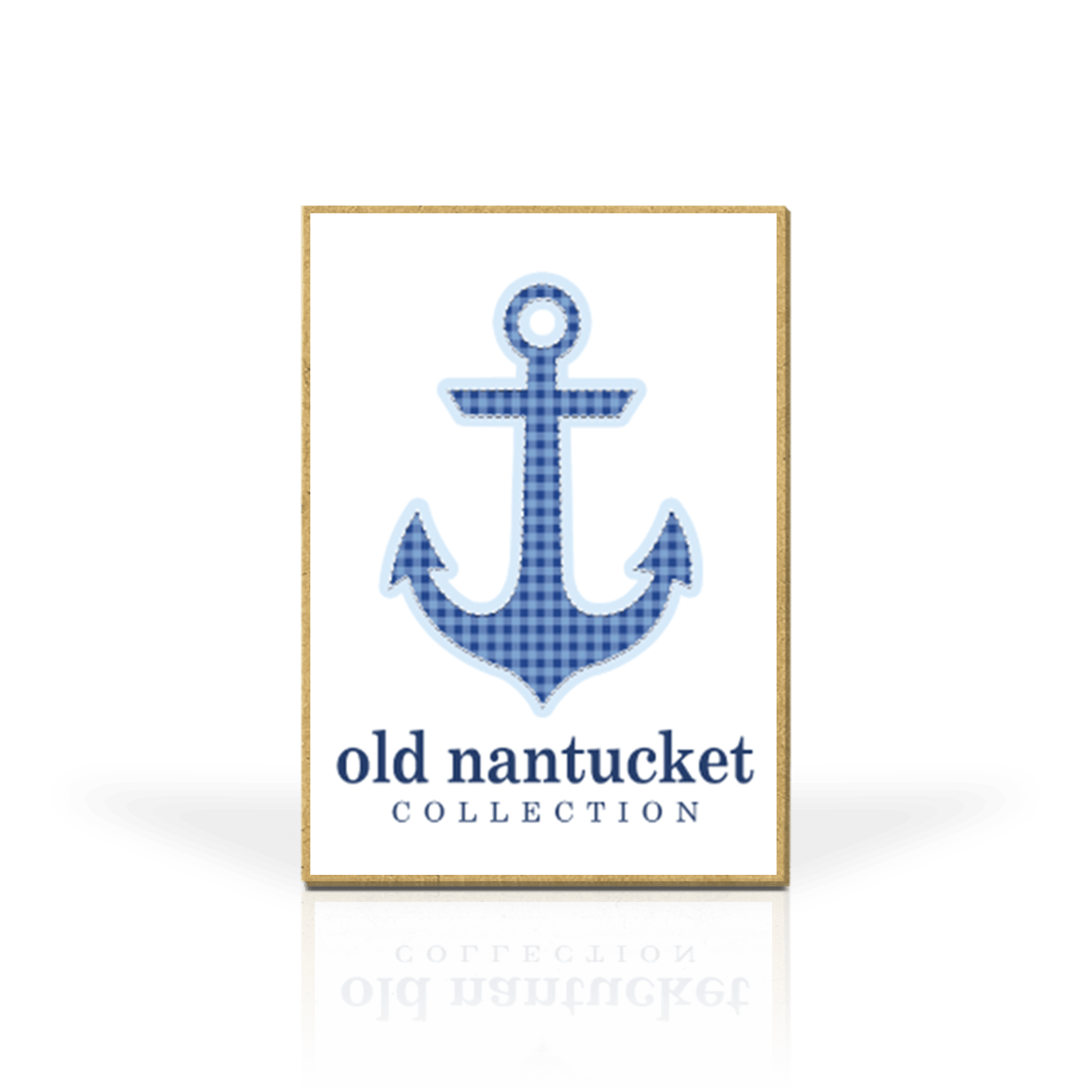 Gingham Blue Anchor