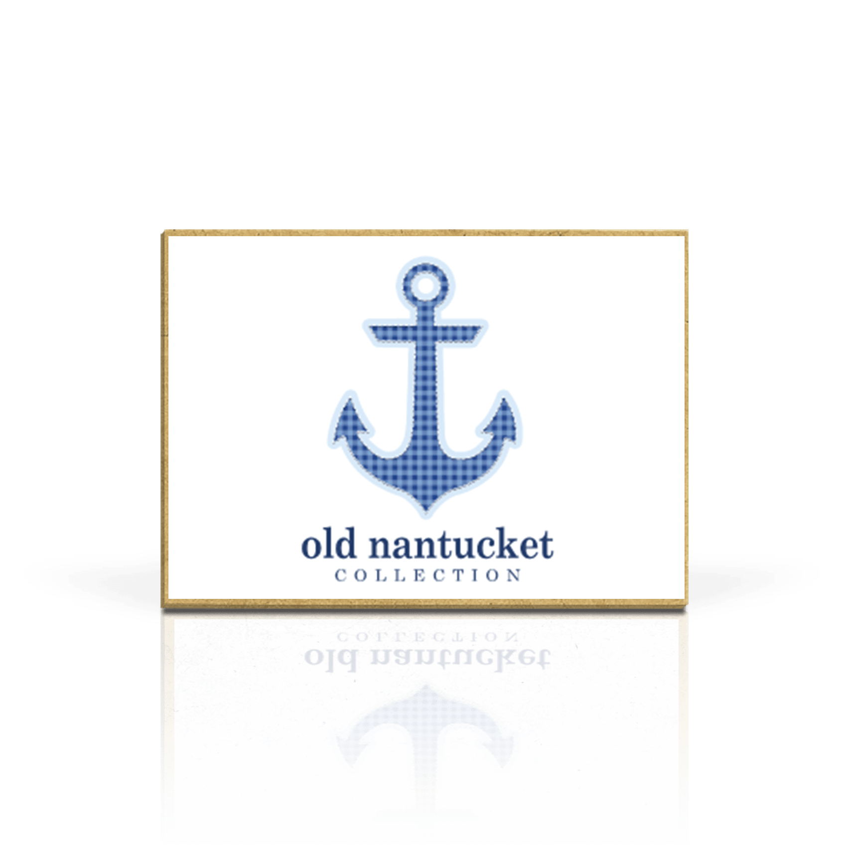 Gingham Blue Anchor