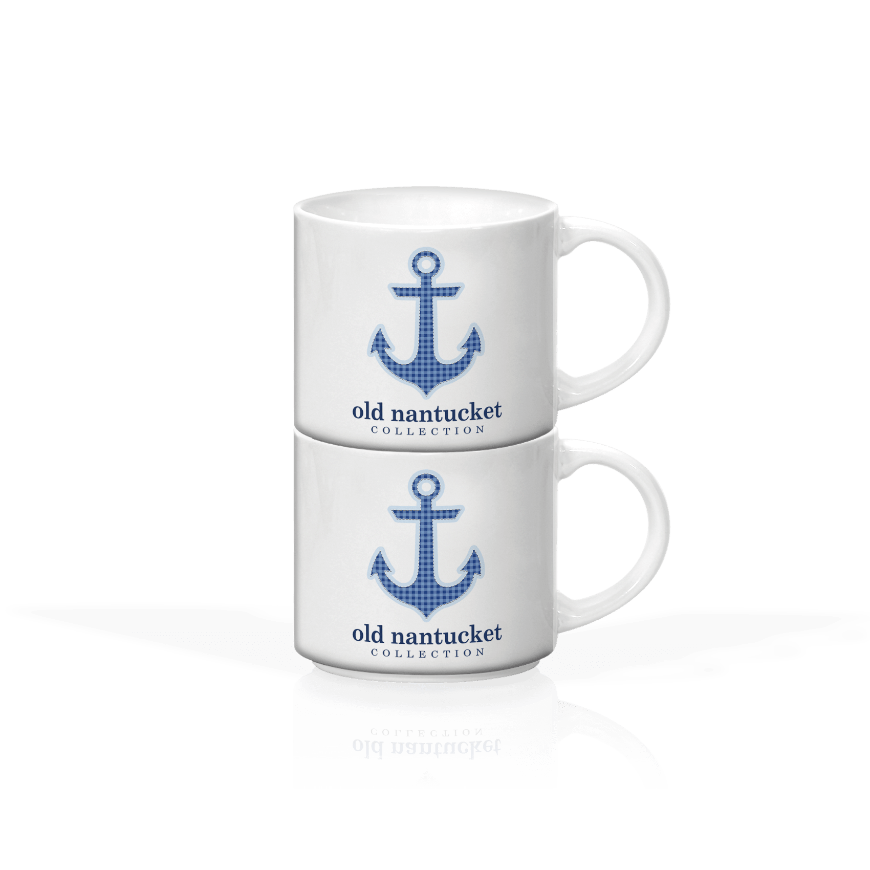 Gingham Blue Anchor