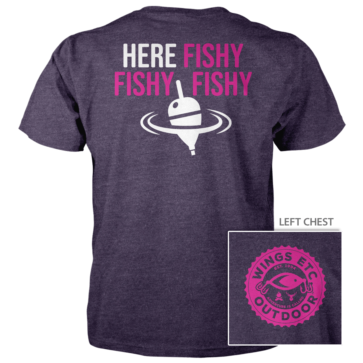 Gear Fish 1 Fuschia White