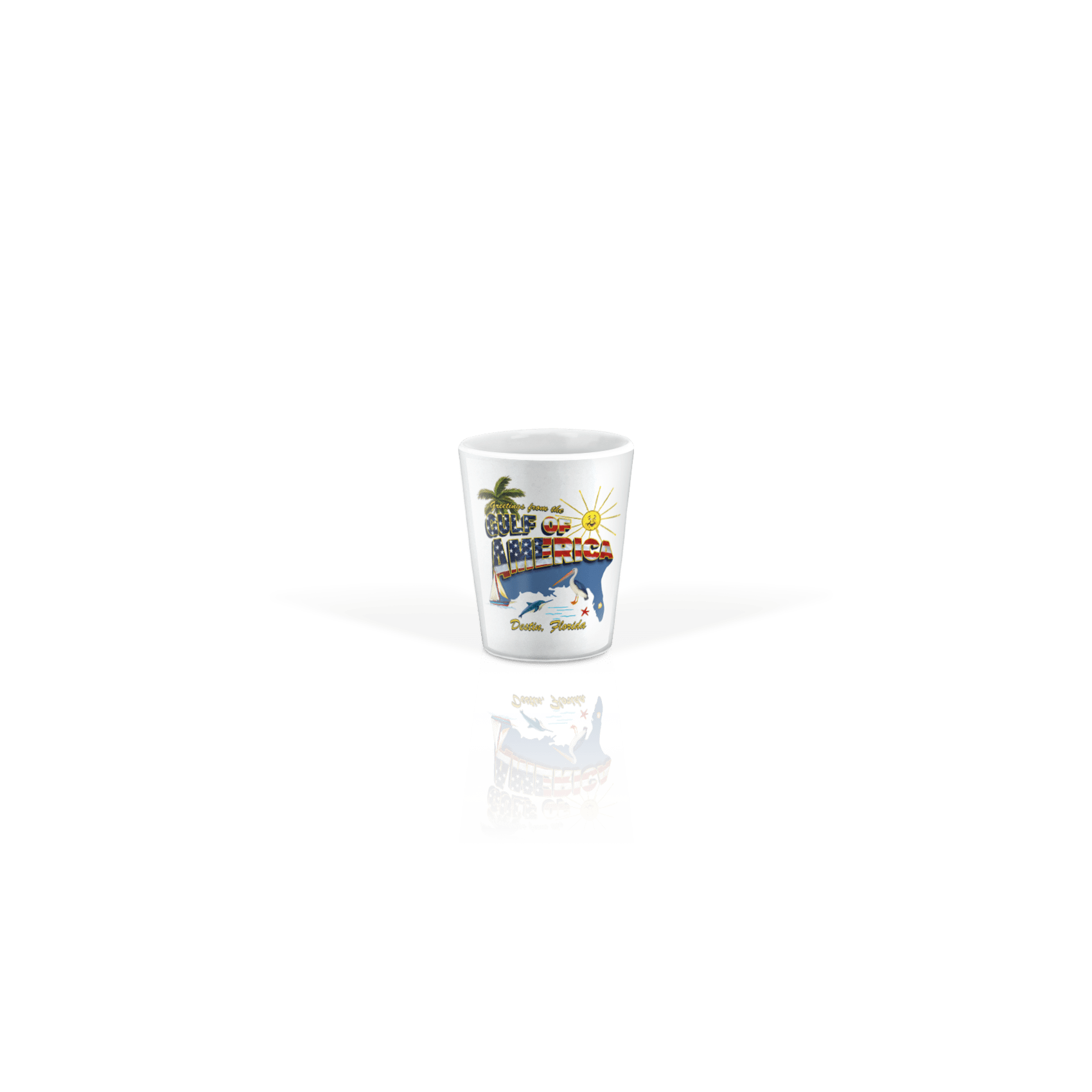 Ceramic Shot Glass 2oz White