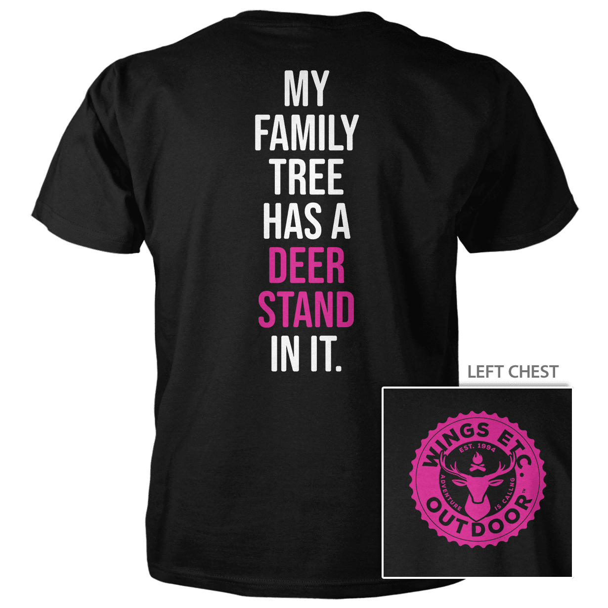 Deer Stand Fuschia-White - 2