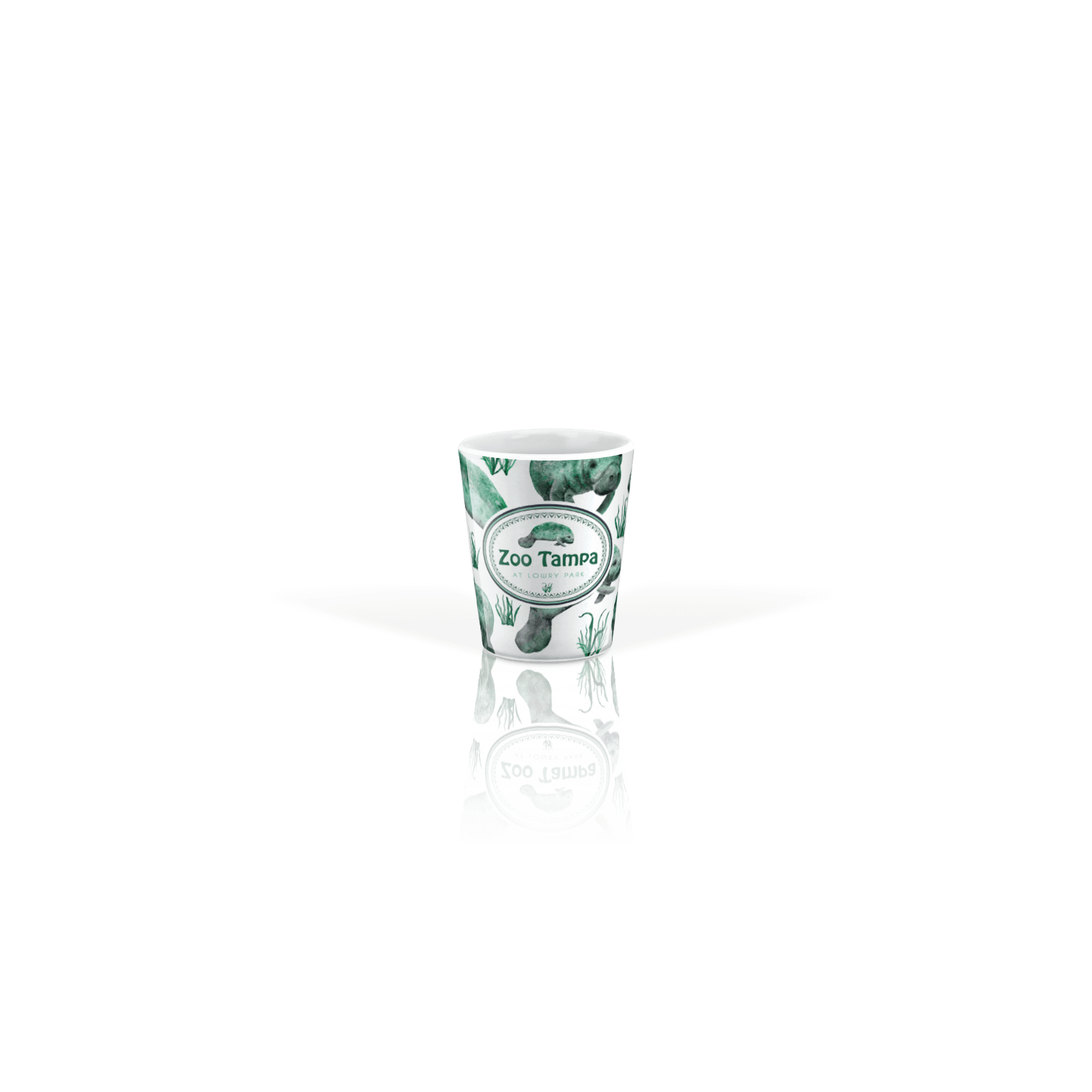 Ceramic Shot Glass 2oz White