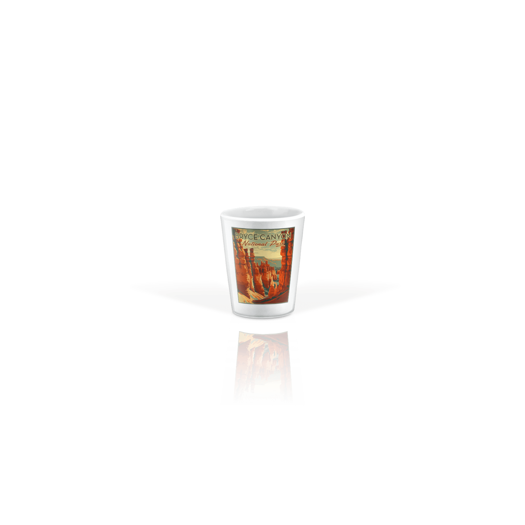 Ceramic Shot Glass 2oz White