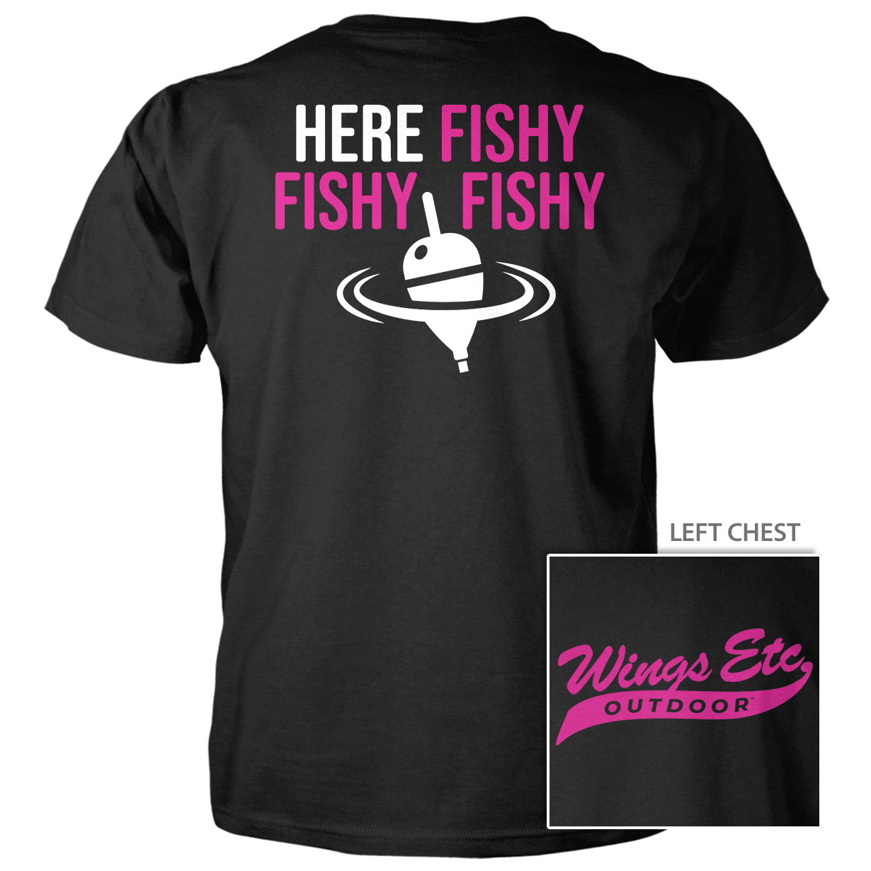 Here Fishy Fuschia White