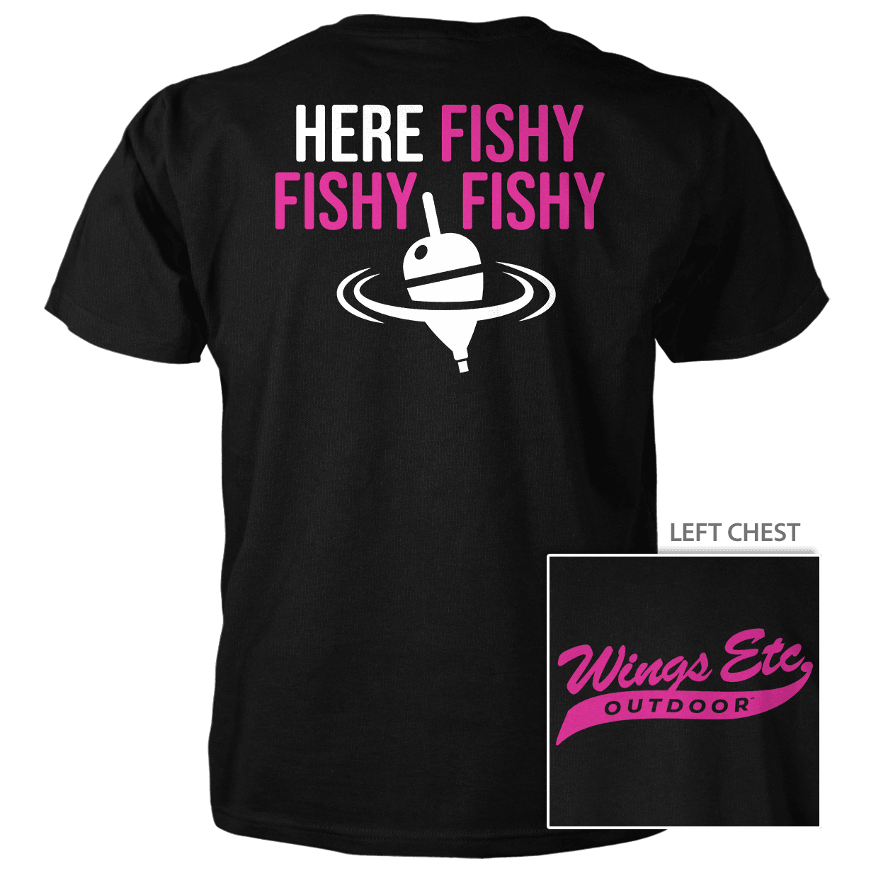 Here Fishy Fuschia White