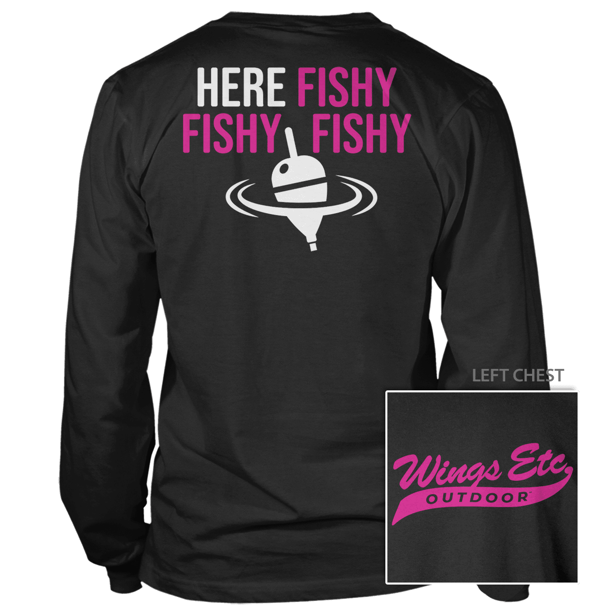 Here Fishy Fuschia White