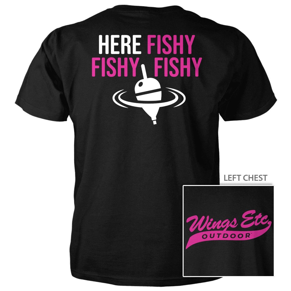 Here Fishy Fuschia White