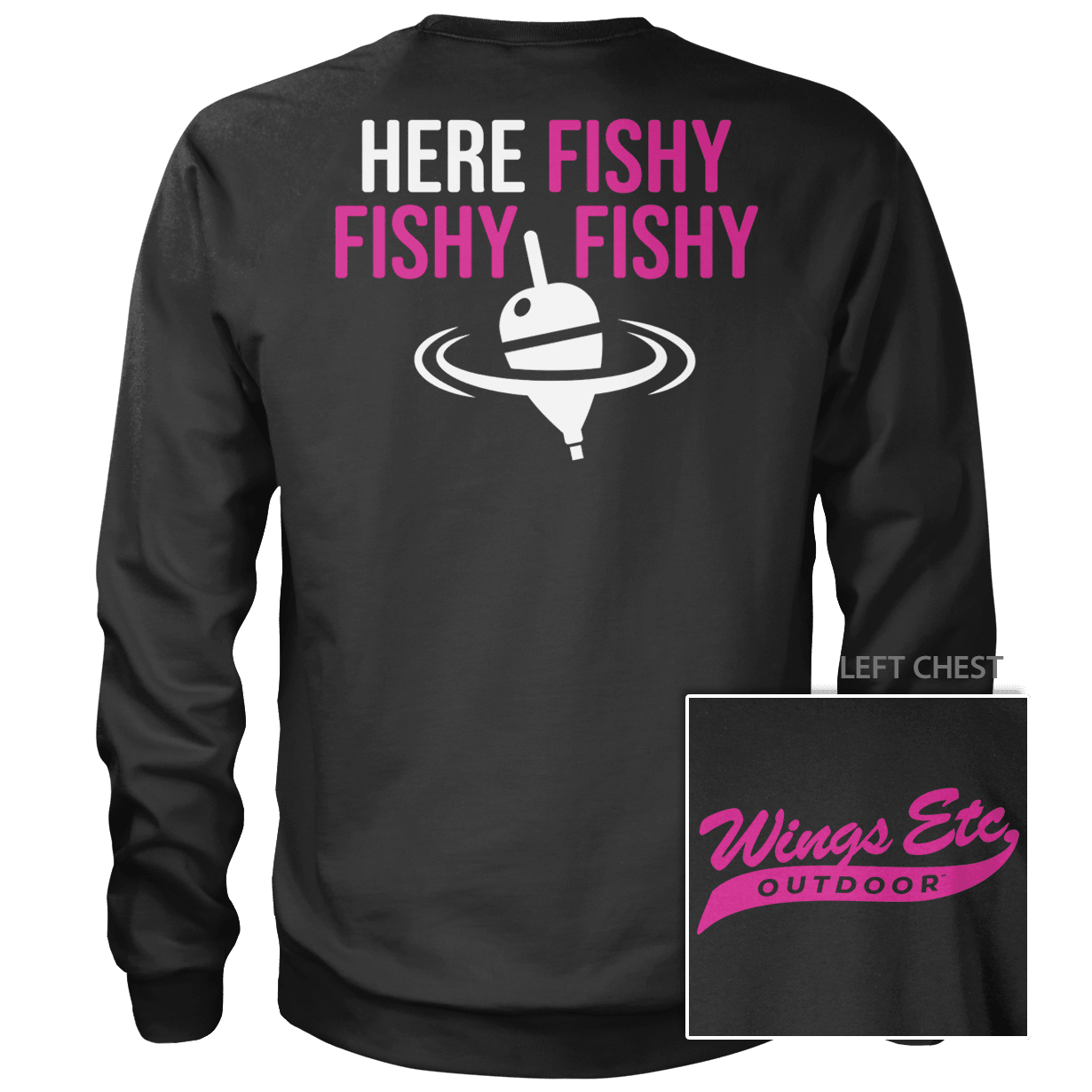 Here Fishy Fuschia White