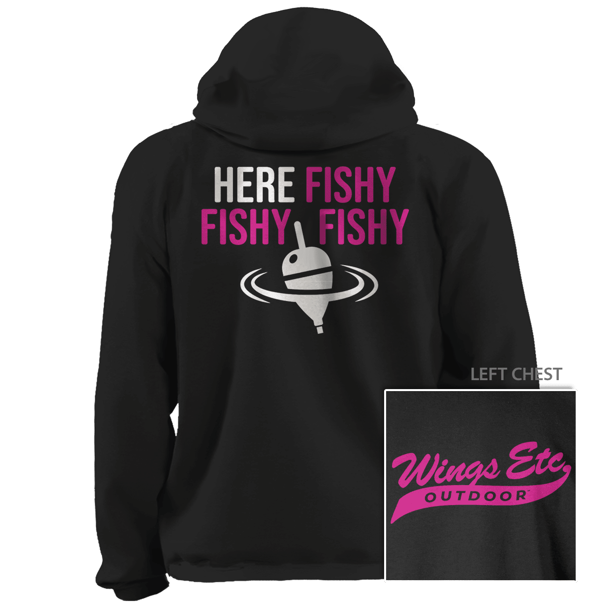 Here Fishy Fuschia White
