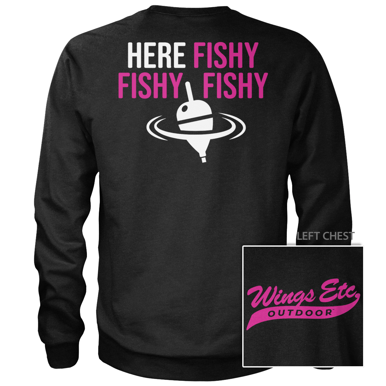 Here Fishy Fuschia White