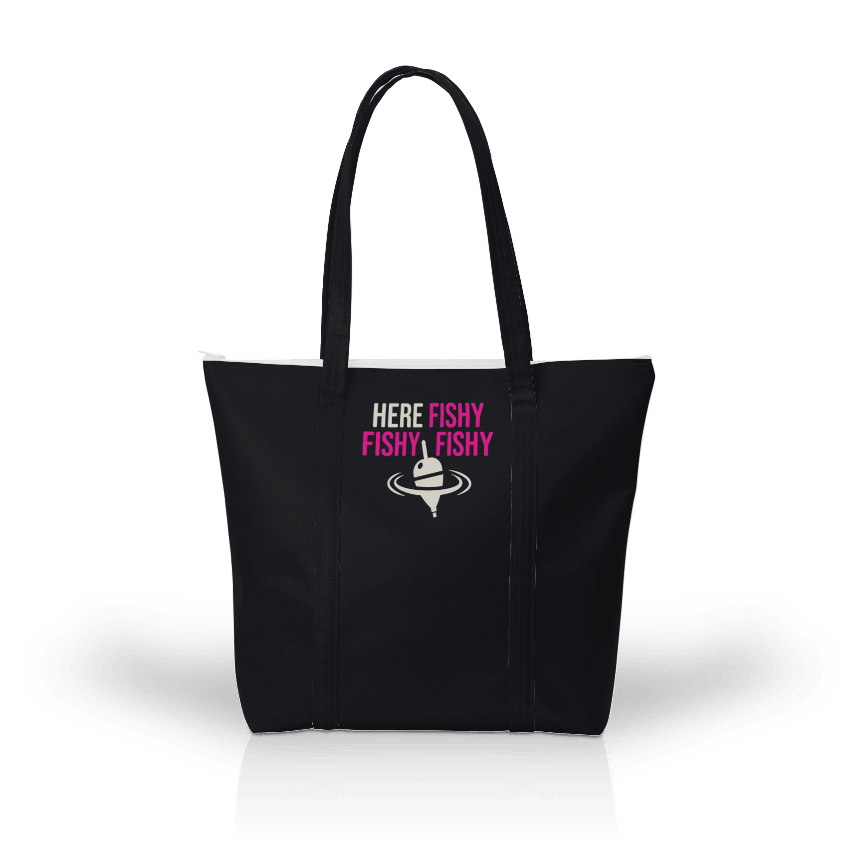 Here Fishy Fuschia White