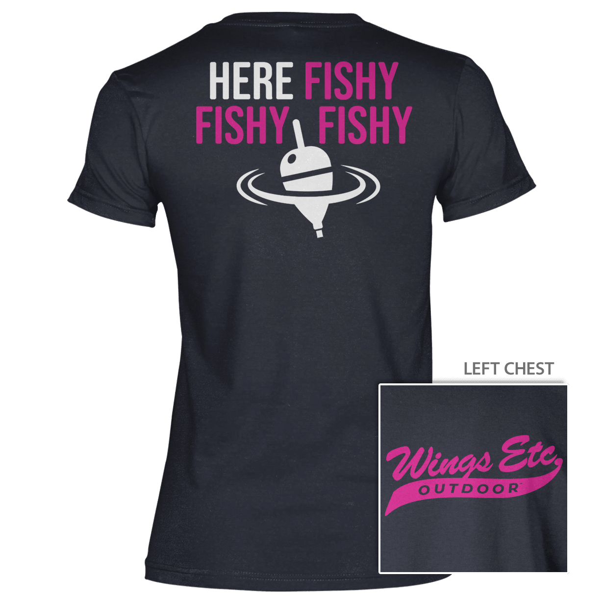 Here Fishy Fuschia White