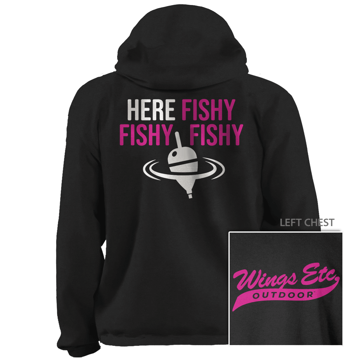 Here Fishy Fuschia White