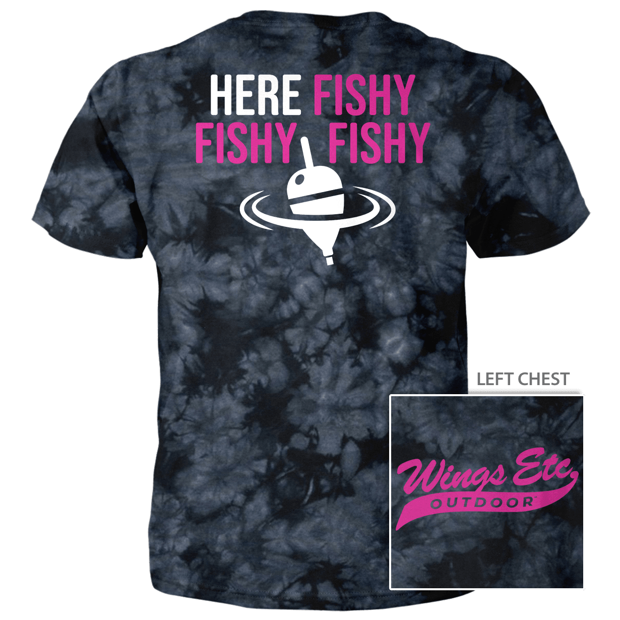 Here Fishy Fuschia White