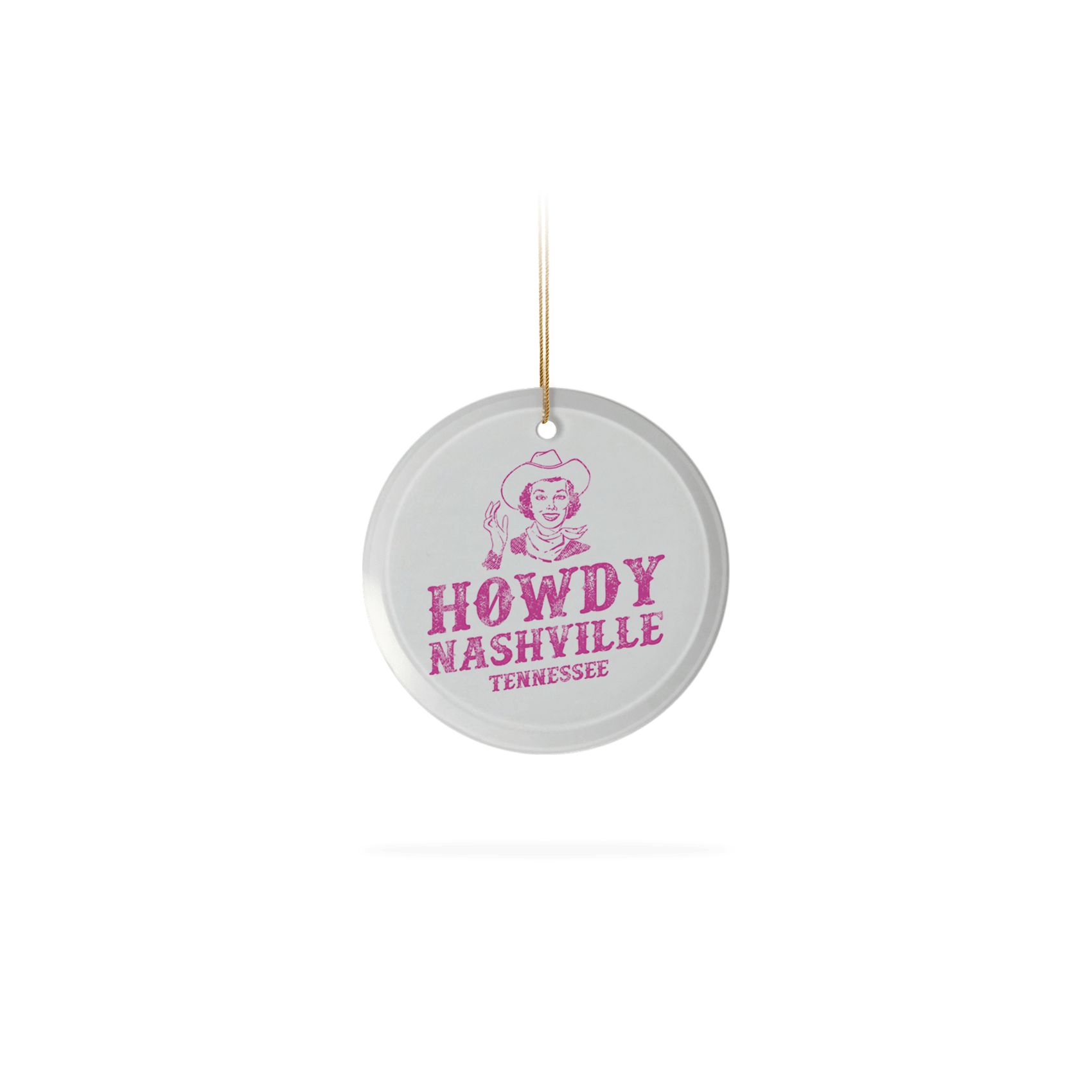 Frosted Glass Ornament 3.5"