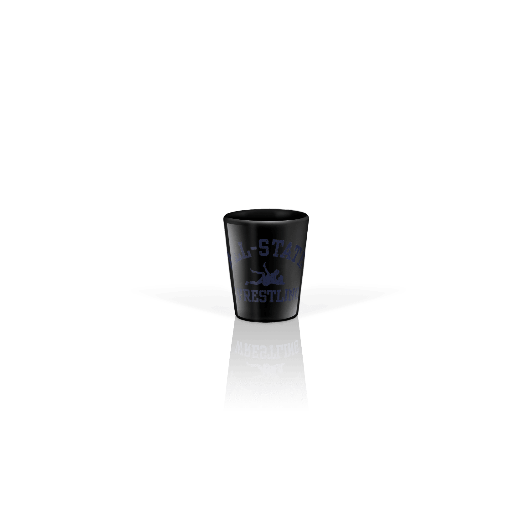 Ceramic Shot Glass 2oz Black
