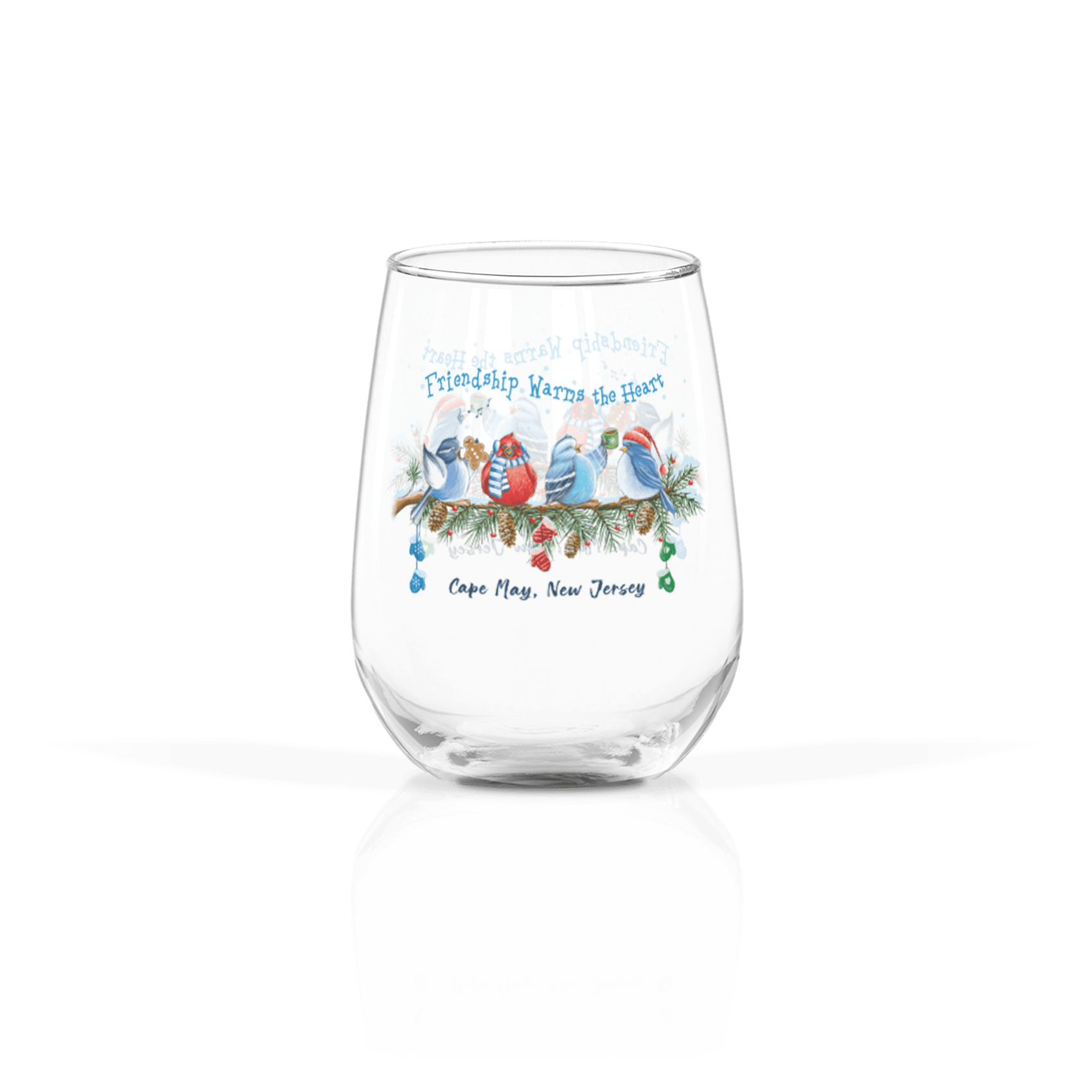 Clear 17oz Stemless Wine Glass