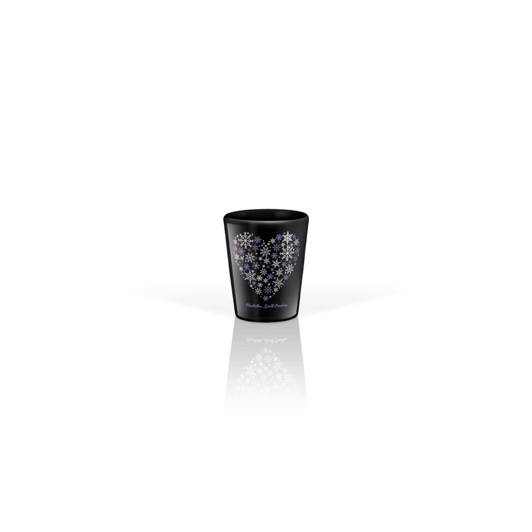 Ceramic Shot Glass 2oz Black