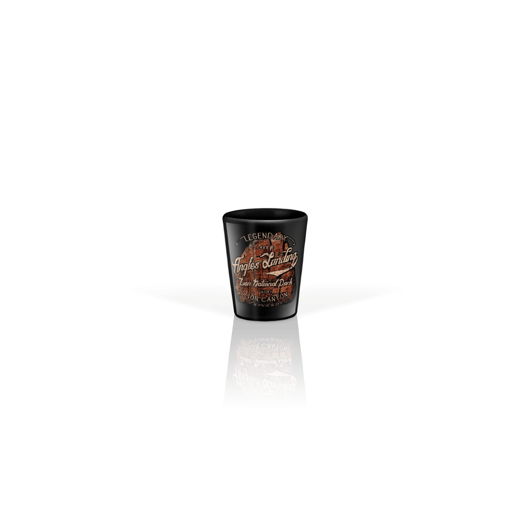Ceramic Shot Glass 2oz Black