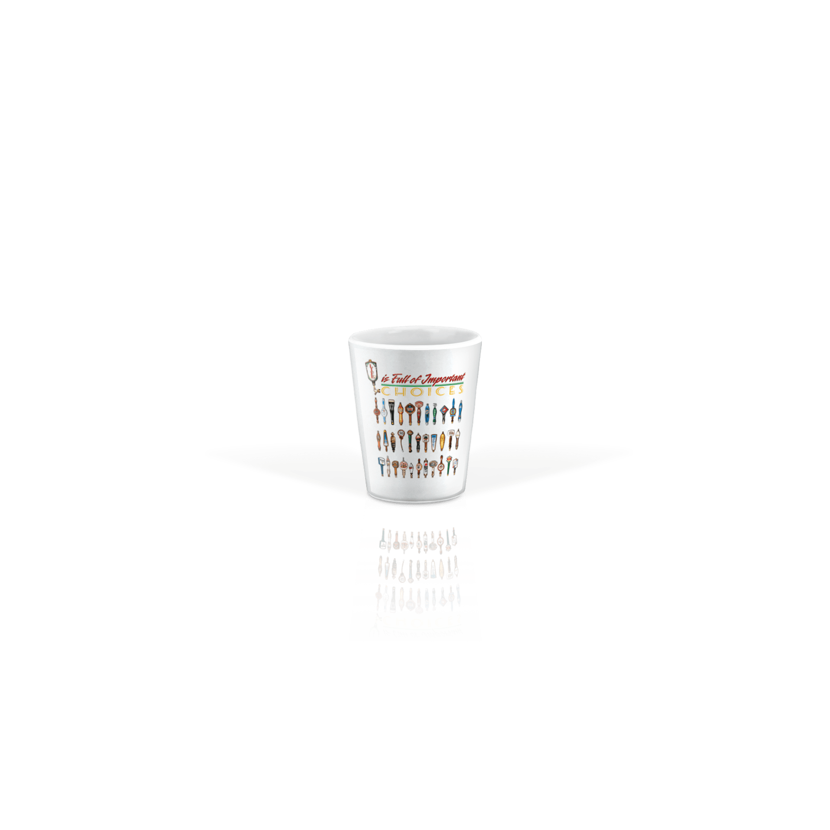Ceramic Shot Glass 2oz White