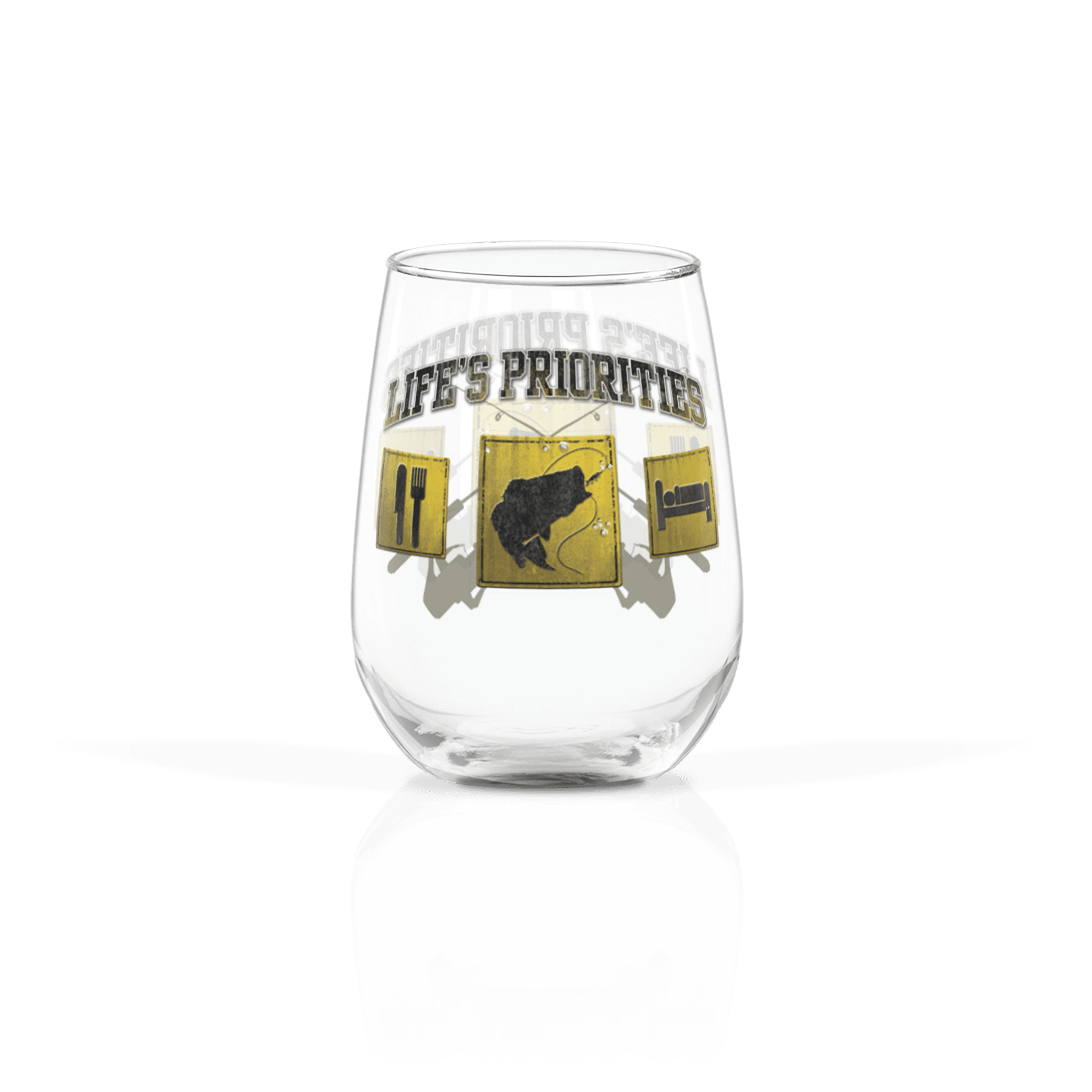 Clear 17oz Stemless Wine Glass
