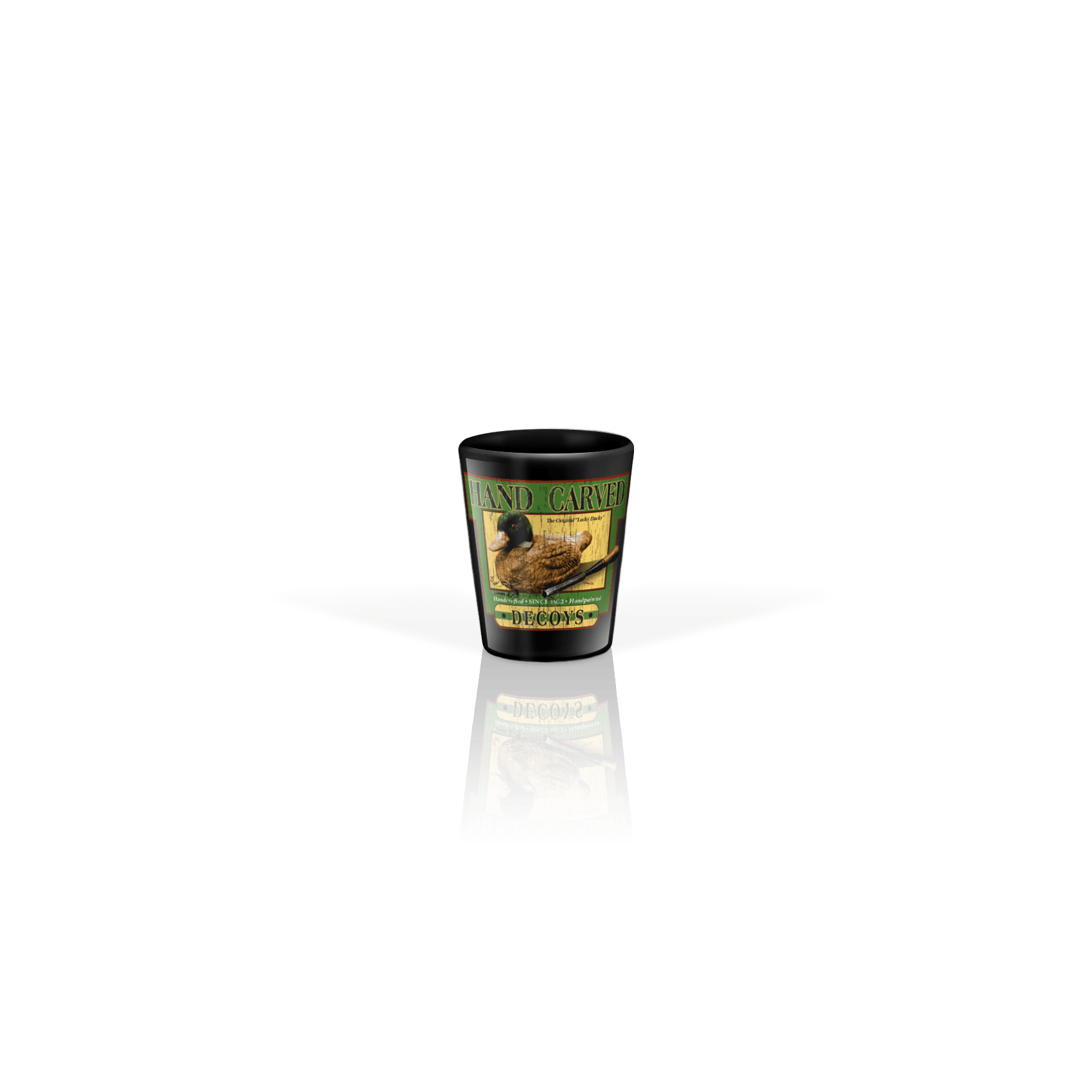 Ceramic Shot Glass 2oz Black