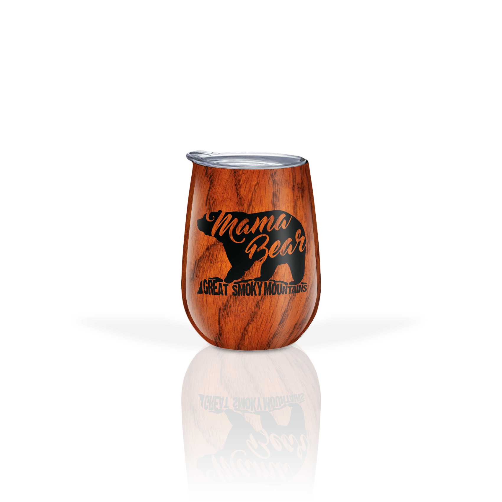Mama Bear Script on Mahogany