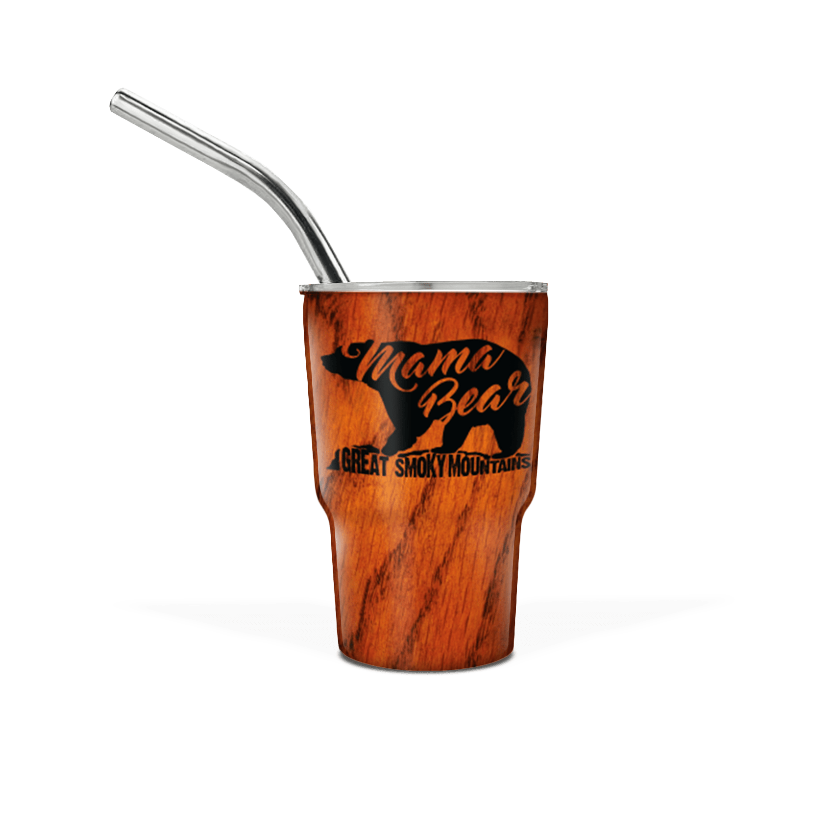 Mama Bear Script on Mahogany