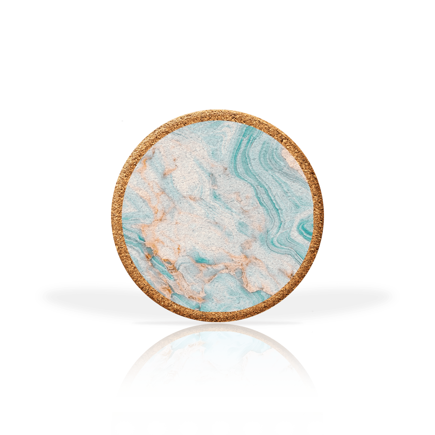 Marble Coral and Aqua