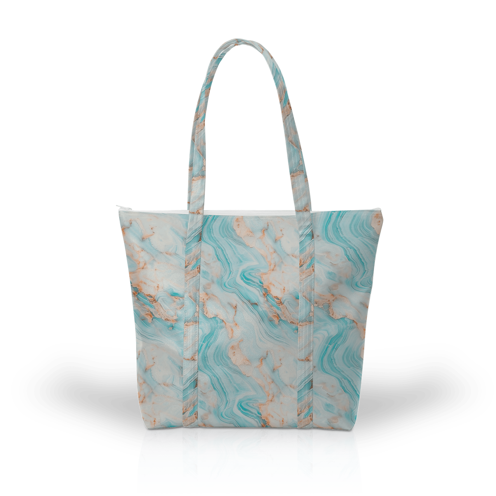 Marble Coral and Aqua
